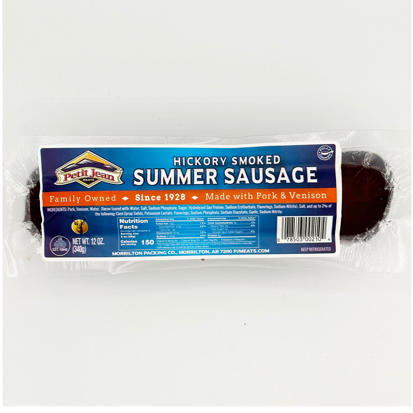 Summer Sausage, Venison 12oz (6-packages)