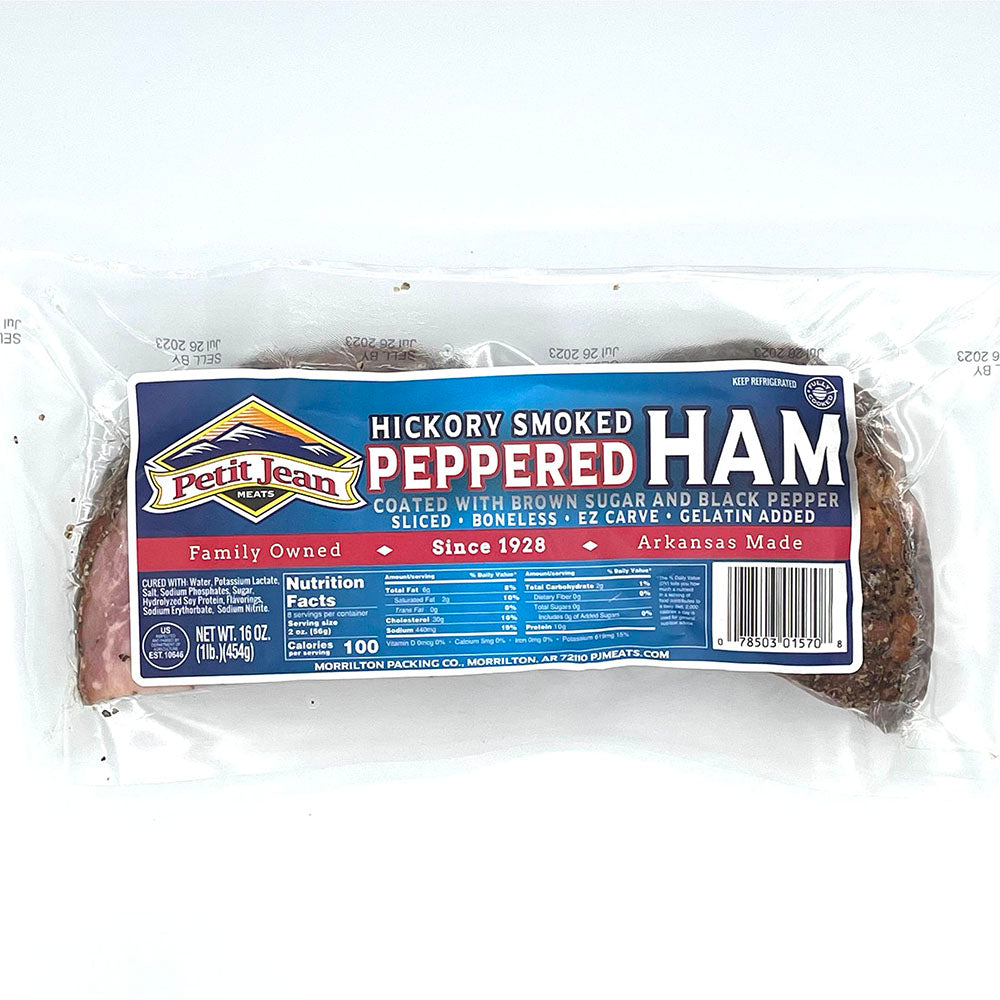 Peppered Ham, EZ Carve Sliced Smoked 12oz (6-packages) (Limited Time Offer)