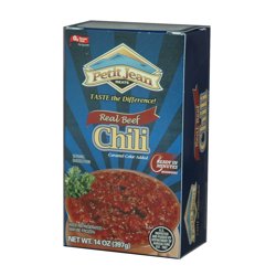 Hot Dogs, Petit Jean 12oz (4- packages) & Chili, 14 oz (2 -packages)