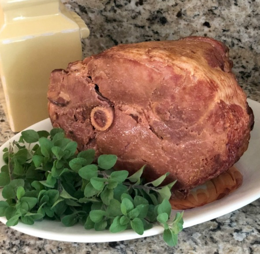 PINEAPPLE MUSTARD GLAZED HAM