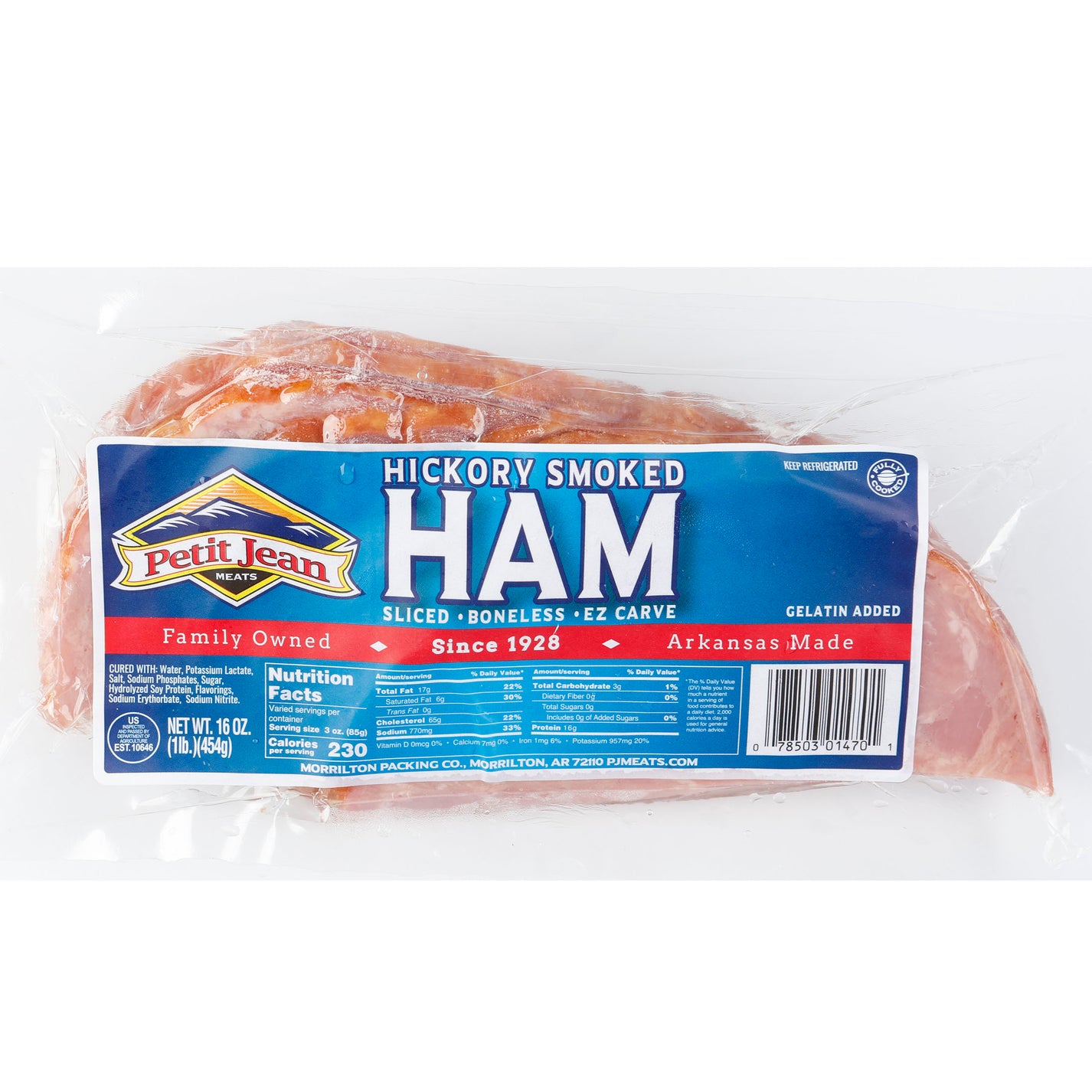 Ham, EZ Carve Boneless Smoked Petit Jean Meats